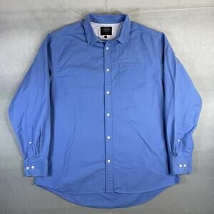 Charles Tyrwhitt Oxford Shirt Mens XL Blue Classic Fit Pocket Button Down